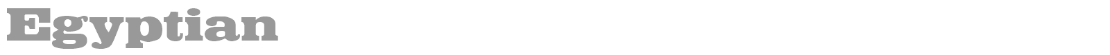 Egyptian font preview
